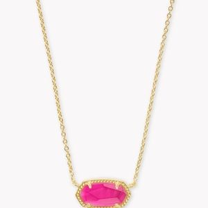 Elisa Gold Pendant Necklace in Azalea Illusion Kendra Scott